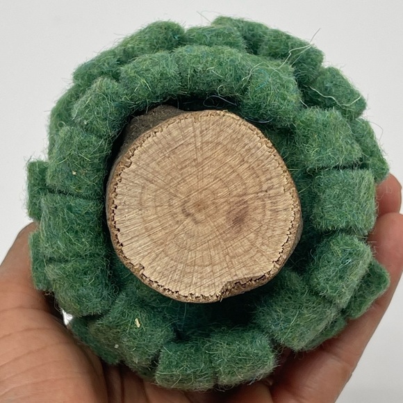 Mini Christmas Tree Tabletop Decor DIY Crafts Faux Holiday Decorative LED Lights - Picture 10 of 11